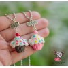 Кулон для двоих друзей "Best Friends. Пирожное". Цена за 1 комплект